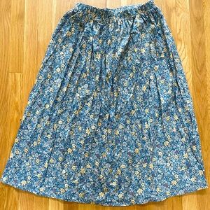 Summer flowery maxi skirt